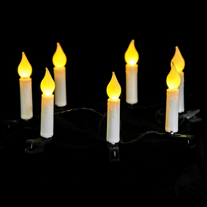 Aigostar - Guirlande de Noël LED 25 LED / 3x AA, 5 m, blanc chaud