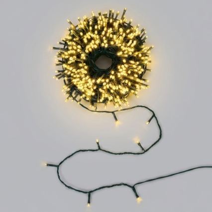 Aigostar - Guirlande de Noël LED d'extérieur 100xLED/8 fonctions 13m IP44 blanc chaud