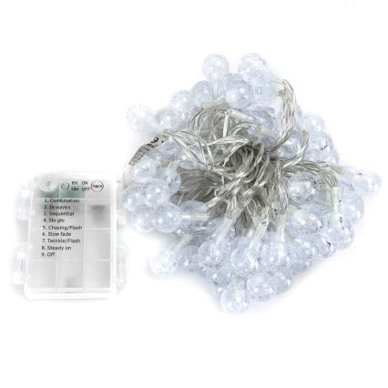 Aigostar - LED Guirlande de Noël d'extérieur 100xLED/8 fonctions 3xAA 10,3m IP44 multicolore