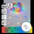 Aigostar - Guirlande de Noël LED d'extérieur 100xLED/8 fonctions 3xAA 3,3m IP44 multicolore