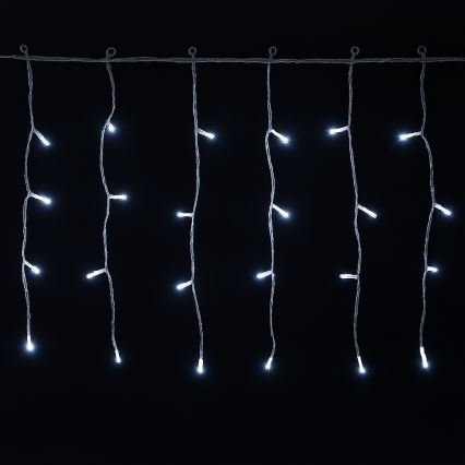 Aigostar - Guirlande de Noël LED d'extérieur 100xLED/8 fonctions 5x0,4m IP44 blanc froid