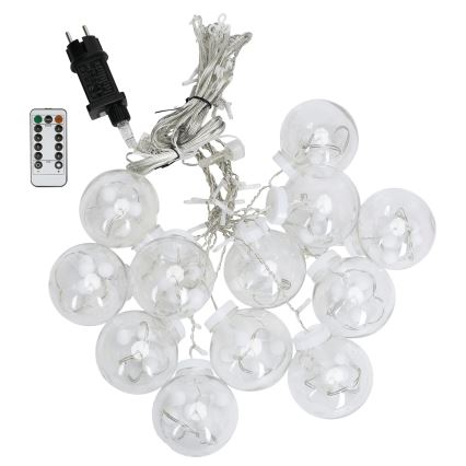 Aigostar - Guirlande LED extérieure 120 LED / 8 fonctions 3 x 0,6 m IP44 blanc froid + télécommande