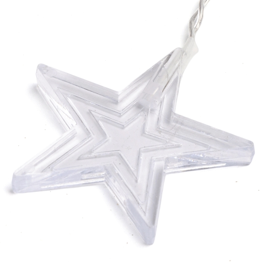 Aigostar - Guirlande de Noël LED d'extérieur 168xLED/8 fonctions 3x1,5m IP44 blanc chaud étoiles