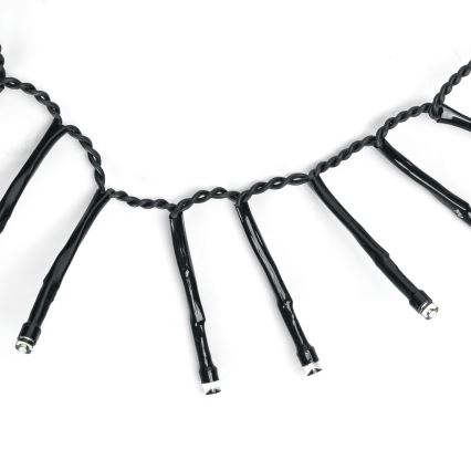 Aigostar - Guirlande de Noël LED d'extérieur 200xLED/8 fonctions 3xAA 5,3 m IP44 blanc froid