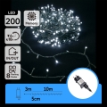 Aigostar - Guirlande de Noël LED d'extérieur 200xLED/8 fonctions 13m IP44 blanc froid