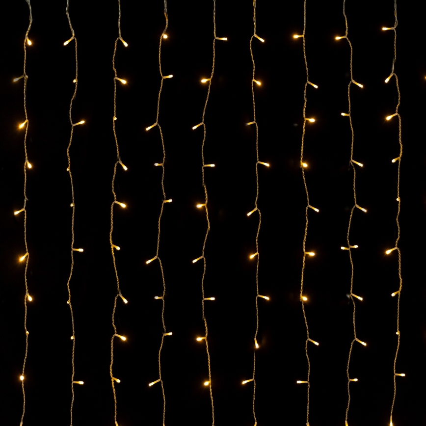 Aigostar - Guirlande de Noël LED d'extérieur 288xLED 1,5x1,8m IP44 blanc chaud
