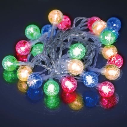 Aigostar - Guirlande de Noël LED d'extérieur 50xLED/8 fonctions 3xAA 5,3m IP44 multicolore