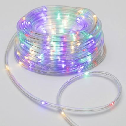Aigostar - Guirlande de Noël LED d'extérieur 50xLED/8 fonctions 3xAA 5,3m IP44 multicolore