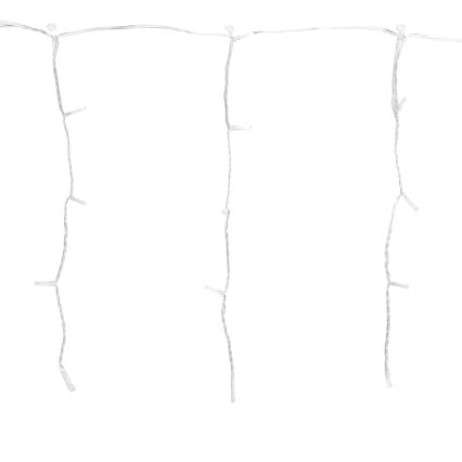 Aigostar - Guirlande de Noël LED extérieure 100xLED/8 fonctions 5x0,4m IP44 blanc chaud