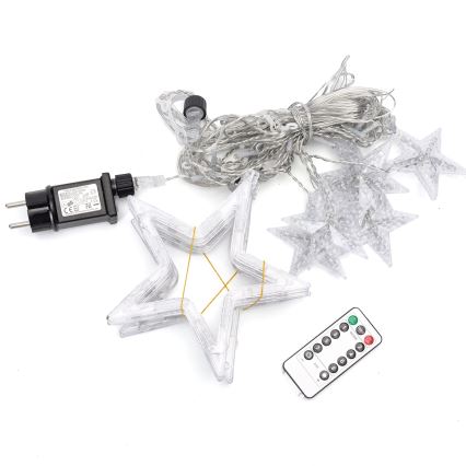 Aigostar - Guirlande LED d'extérieur 120xLED/8 fonctions 3x0,6 m IP44 blanc chaud + télécommande