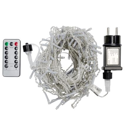 Aigostar - Guirlande de Noël LED extérieure 150xLED/6W/230V/8 fonctions 1,5x1m IP44 blanc chaud + télécommande