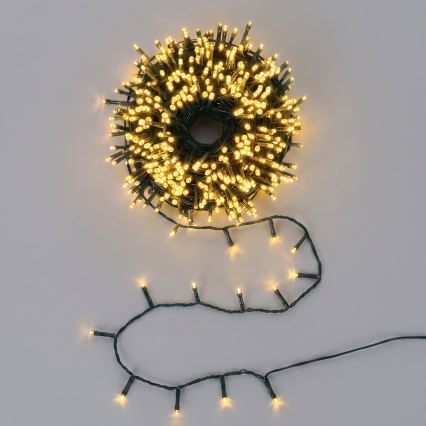 Aigostar - Guirlande de Noël LED extérieure 2000xLED/8 fonctions 103 m IP44 blanc chaud