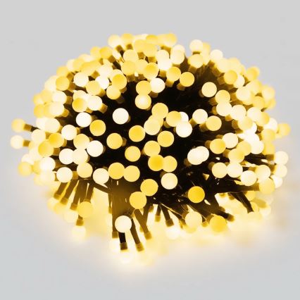 Aigostar - Guirlande de Noël LED extérieure 50 LED / 8 fonctions 8 m IP44 blanc chaud