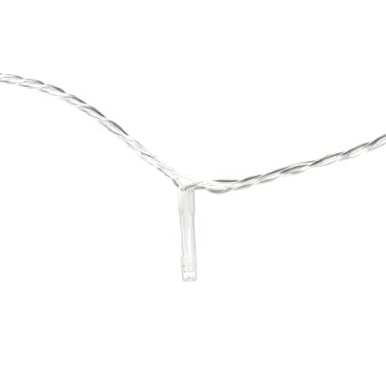 Aigostar - Guirlande de Noël LED extérieure 50xLED/8 fonctions 8 m IP44 blanc chaud