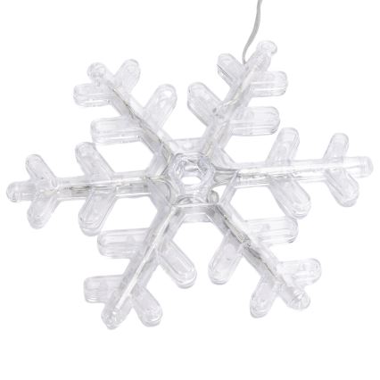 Aigostar - Guirlande de Noël d'extérieur à LED 84xLED/8 fonctions 1,2x1m IP44 blanc froid flocons