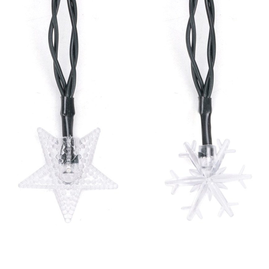 Aigostar - Guirlande de Noël solaire à LED 50xLED/8 fonctions 12m 800mAh IP65 blanc chaud