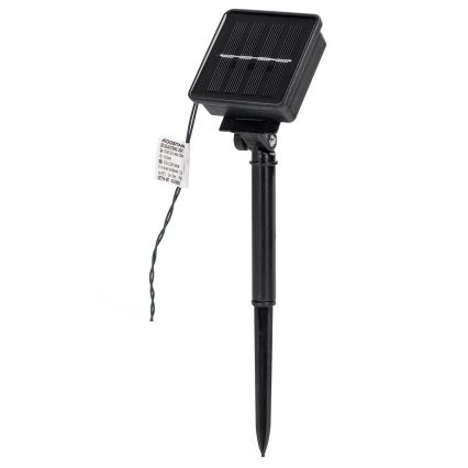 Aigostar - Guirlande de Noël solaire à LED 50xLED/8 fonctions 12m 800mAh IP65 blanc chaud