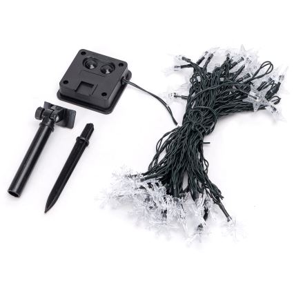 Aigostar - Guirlande de Noël solaire LED 50xLED/8 fonctions 12m IP65 multicolore