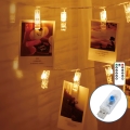 Aigostar - Guirlande décorative à LED, 20 LED, 5 W, USB, 6 m, blanc chaud