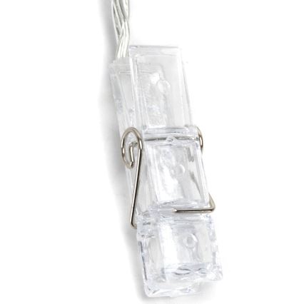 Aigostar - Guirlande décorative à LED, 20 LED, 5 W, USB, 6 m, blanc chaud