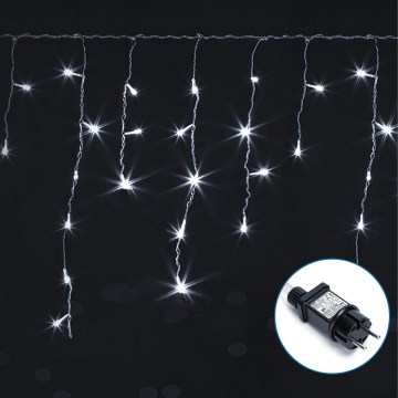 Aigostar - Guirlande décorative extérieure 75xLED/6W/230V 15x0,6m IP44 blanc froid