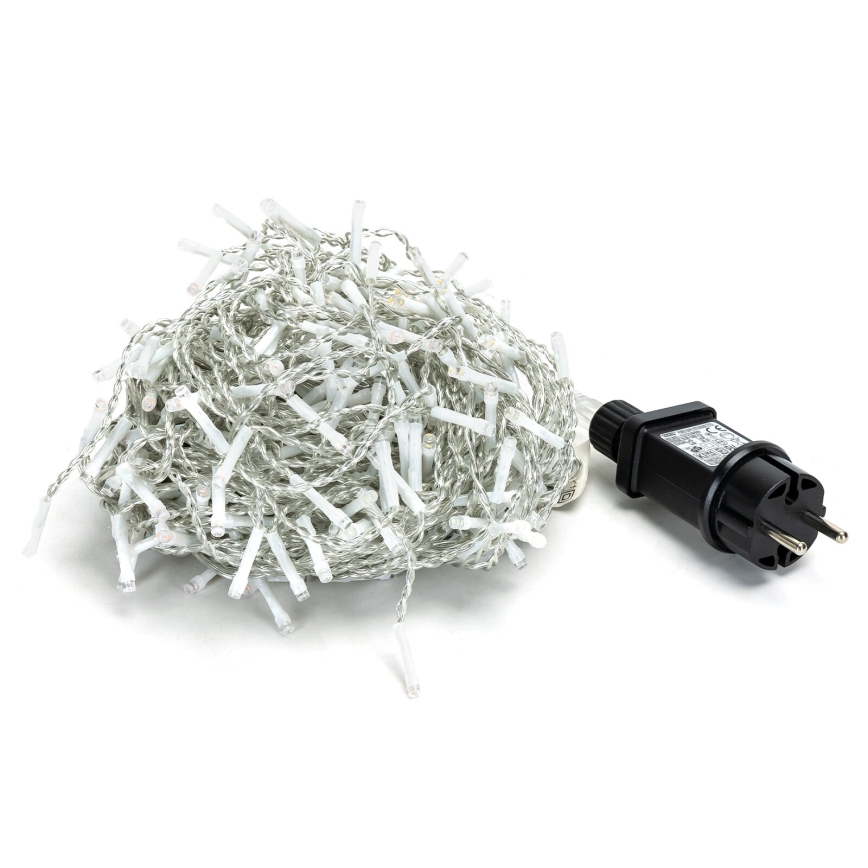 Aigostar - Guirlande décorative extérieure 75xLED/6W/230V 15x0,6m IP44 blanc froid