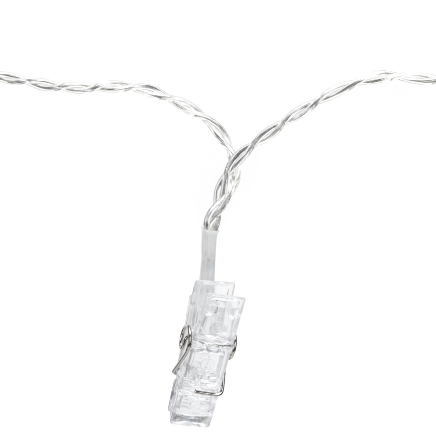 Aigostar - Guirlande décorative LED 40xLED/5W/USB 9 m blanc chaud