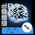 Aigostar - Guirlande décorative LED d'extérieur 100 LED/8 fonctions 10 m IP44 blanc froid
