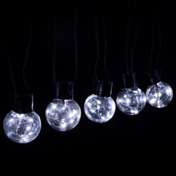 Aigostar - Guirlande décorative LED d'extérieur 160 LED, 10 m, IP44, blanc froid