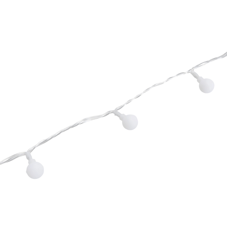 Aigostar - Guirlande décorative LED d'extérieur 50 LED/8 fonctions 5 m IP44 blanc froid