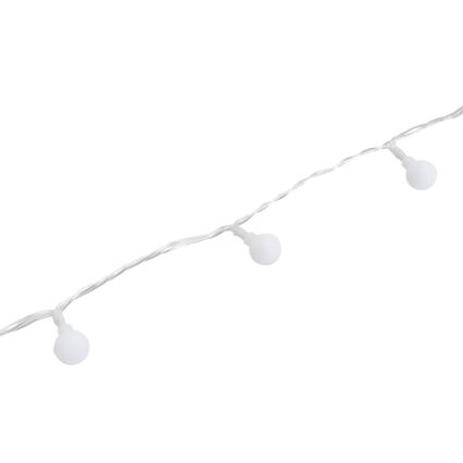 Aigostar - Guirlande décorative LED extérieure 100 LED / 8 fonctions, 10 m, IP44, blanc chaud