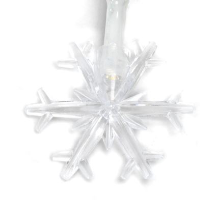 Aigostar - Guirlande LED 20 LED / 3x AA, 3,3 m, motif flocons