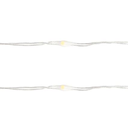 Aigostar - Guirlande LED 50xLED/3xAA 5,3m blanc chaud