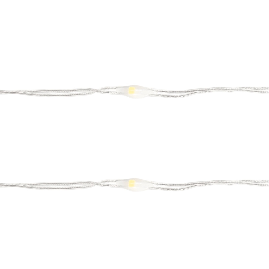 Aigostar - Guirlande LED 50xLED/3xAA 5,3m blanc chaud