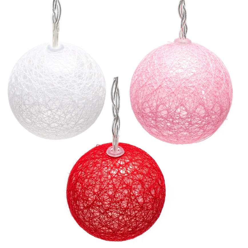 Aigostar - Guirlande LED de Noël, 10 LED, 2 m, alimentée par 3 piles AA, blanc chaud