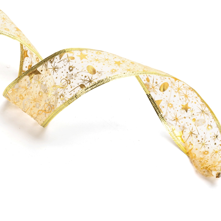 Aigostar - Guirlande LED de Noël 100 LED/3xAA 10 m blanc chaud doré