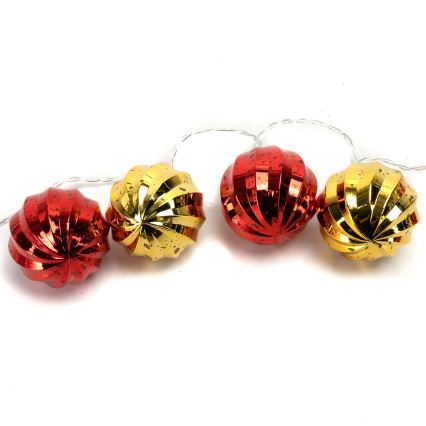 Aigostar - Guirlande de Noël LED 20xLED/3xAA 2 m blanc chaud