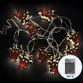 Aigostar - Guirlande LED de Noël 20xLED/3xAA 3m blanc chaud renne