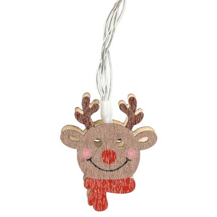 Aigostar - Guirlande LED de Noël 20xLED/3xAA 3m blanc chaud renne