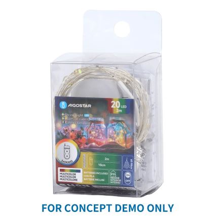 Aigostar - Guirlande LED de Noël 40xLED/2x3V 4m multicolore