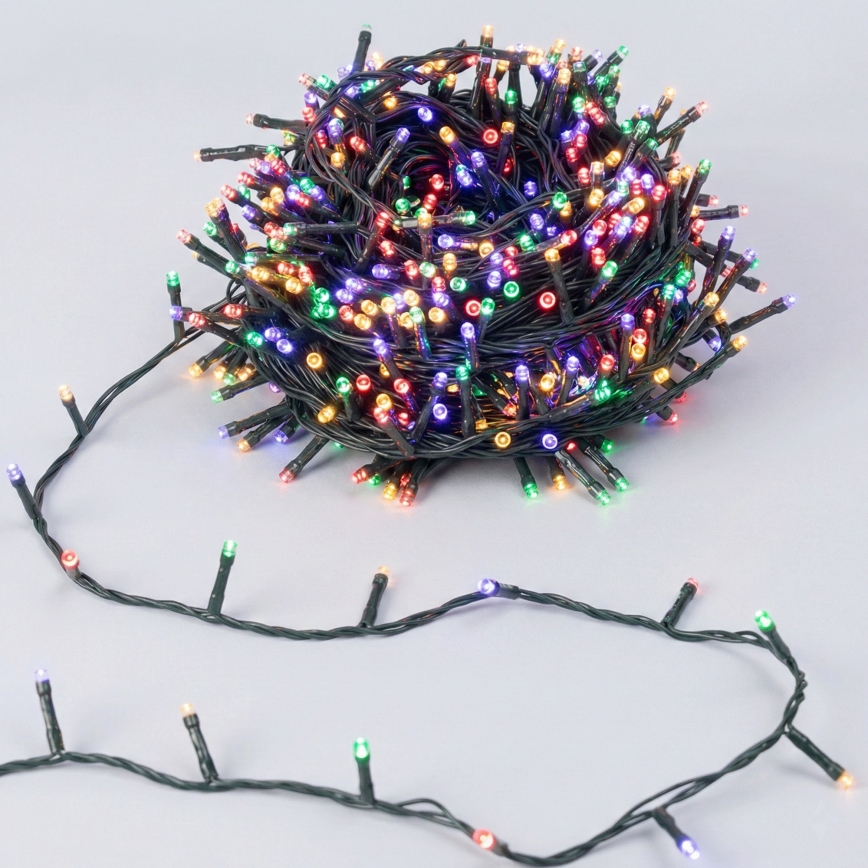 Aigostar - Guirlande LED de Noël d'extérieur 150 LED, 8 modes, 18 m, IP44, multicolore