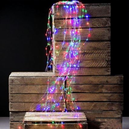 Aigostar - Guirlande LED de Noël d'extérieur 600xLED/8 fonctions 5m IP44 multicolore