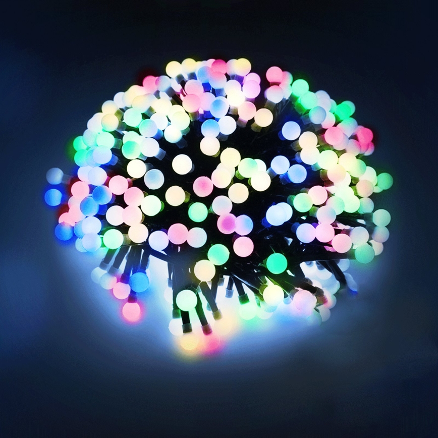 Aigostar - Guirlande LED de Noël extérieure 100 LED/8 fonctions 10,3 m IP44 multicolore