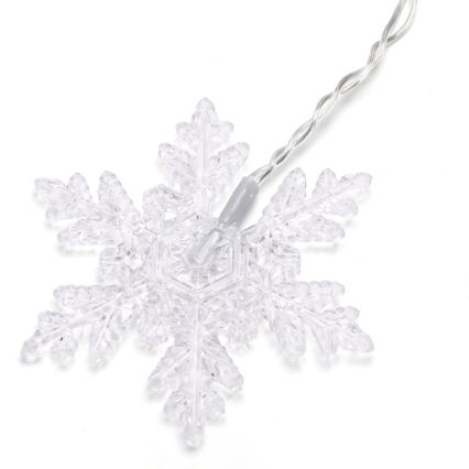 Aigostar - Guirlande LED d'extérieur 120 LED/8 fonctions 3 x 0,7 m IP44 blanc chaud + télécommande