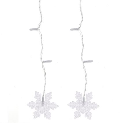 Aigostar - Guirlande LED d'extérieur 120 LED/8 fonctions 3 x 0,7 m IP44 blanc chaud + télécommande