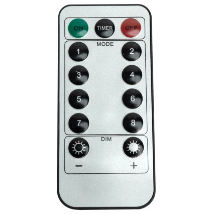 Aigostar - Guirlande de Noël LED extérieure 120xLED/8 fonctions 3x0,7m IP44 blanc froid + télécommande