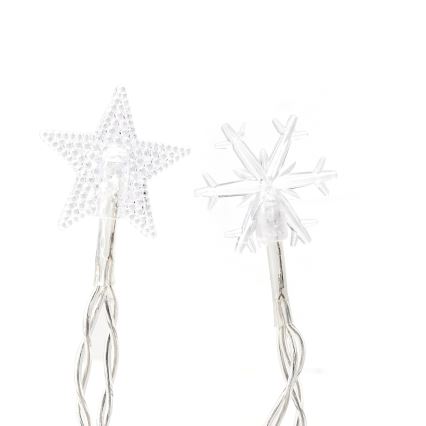 Aigostar - Guirlande lumineuse LED d'extérieur 25xLED/8 fonctions 3xAA 2,5 m IP44 blanc froid