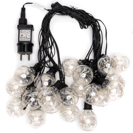 Aigostar - Guirlande lumineuse décorative d'extérieur 160 LED 10 m IP44 blanc froid