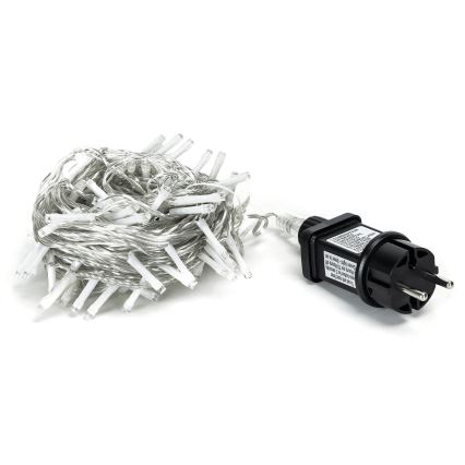 Aigostar - Guirlande LED d'extérieur 100 LED / 8 fonctions, 13 m, IP44, blanc froid