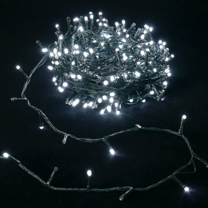 Aigostar - Guirlande lumineuse LED d'extérieur, 200 LED, 8 fonctions, 20 m, IP44, blanc froid